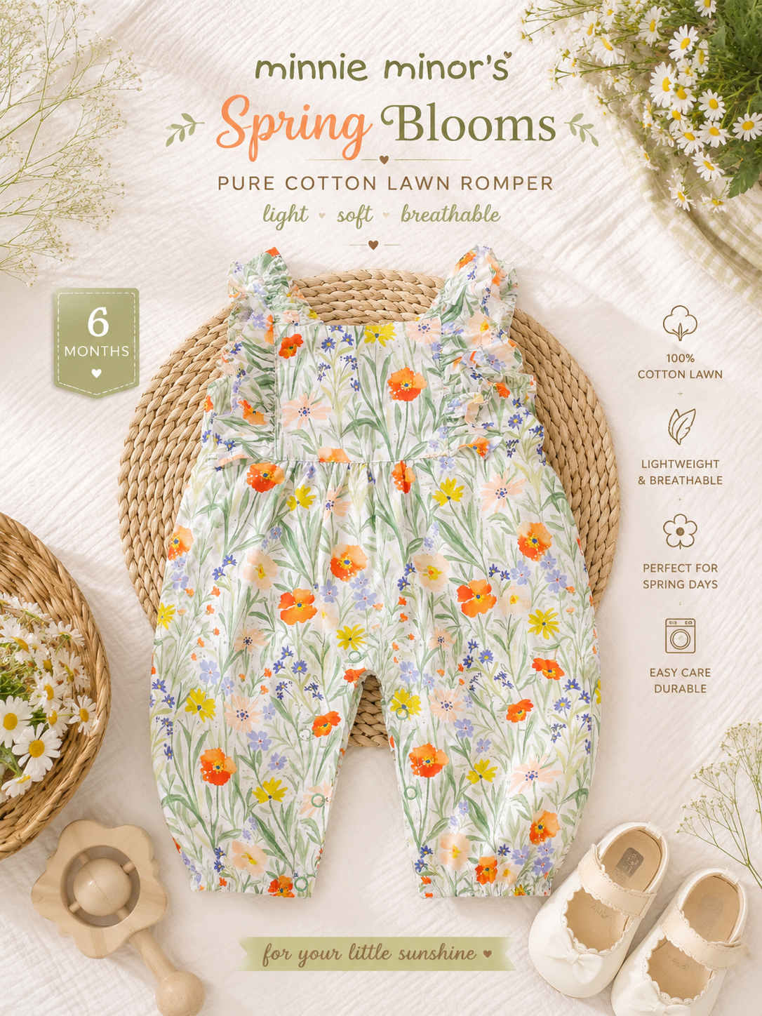 Soft Floral Romper