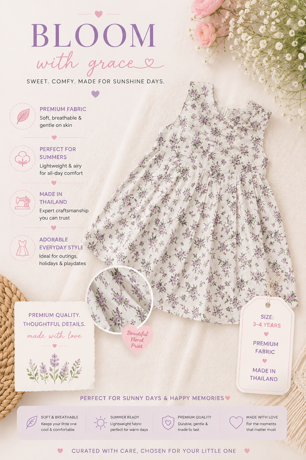 Bloom Floral Print Dress