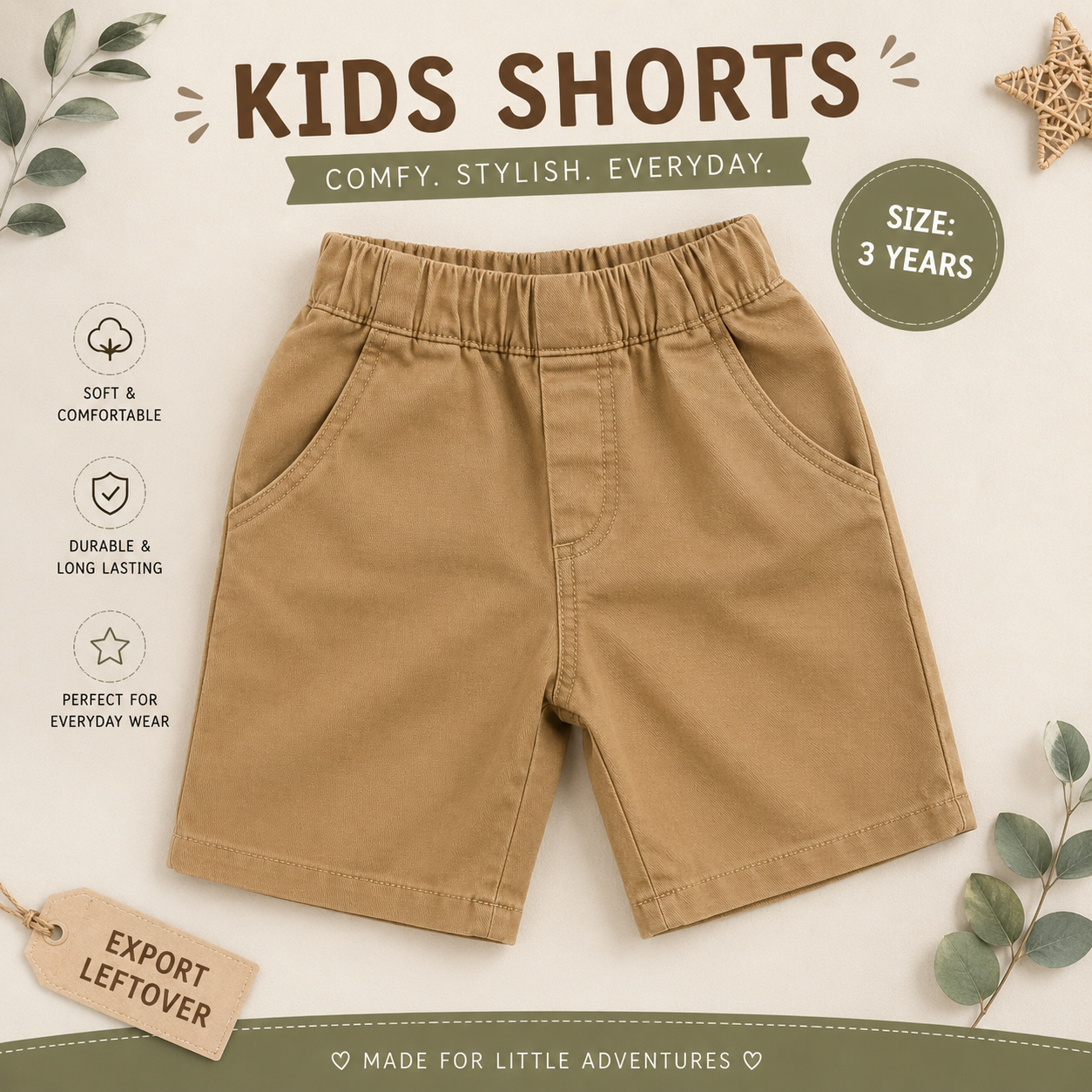 Classic Beige Shorts
